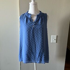 Blue tank top from Gibson Look